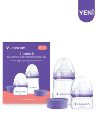 Lansinoh Yenidoğan Biberon Seti  (60 ml  XS Akış + 160 ml S Akış) - Standart