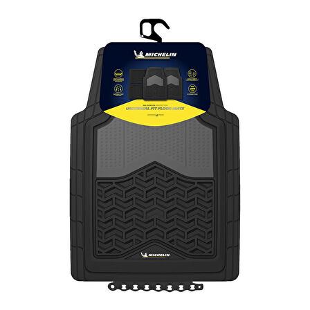 Michelin MC34891 Tüm Araçlara Uyumlu 4 Parça Üniversal 3D Havuzlu Oto Paspas