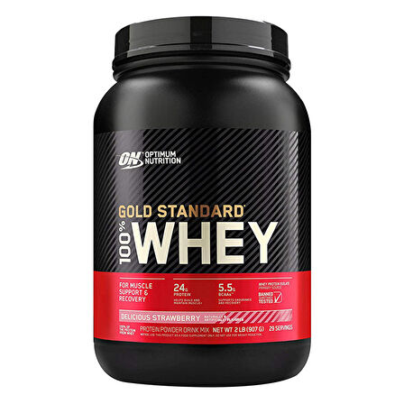 Optimum Gold Standard Whey Protein Tozu 908 Gr - ÇİLEK