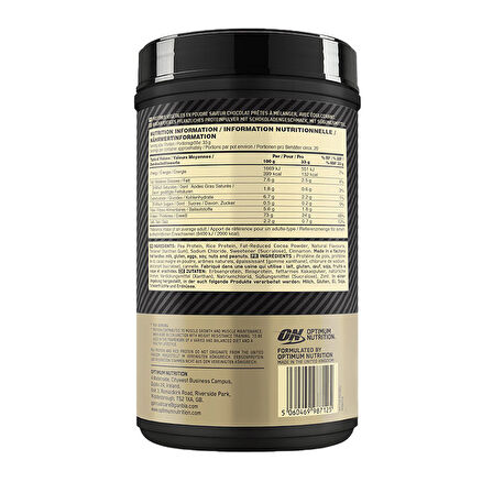 Optimum Gold Standard Plant Protein 684 Gr - ÇİKOLATA