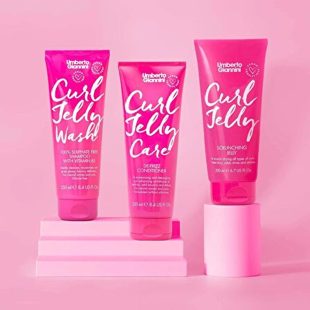 Umberto Giannini Curl Jelly Care DeFrizz Conditioner Kabarma Karşıtı Saç Kremi 250ML