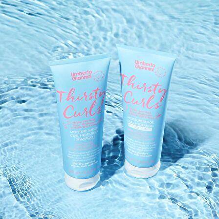 Thirsty Curls Nemsiz Kıvırcık Saçlar için Hyaluronic Acid İçerikli Nemlendirici Saç Kremi 250 ML