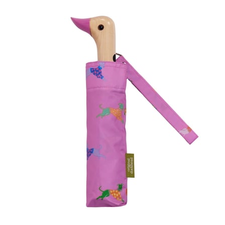 Original Duckhead Duck Kompakt Şemsiye Dogs İn Pink Cp111