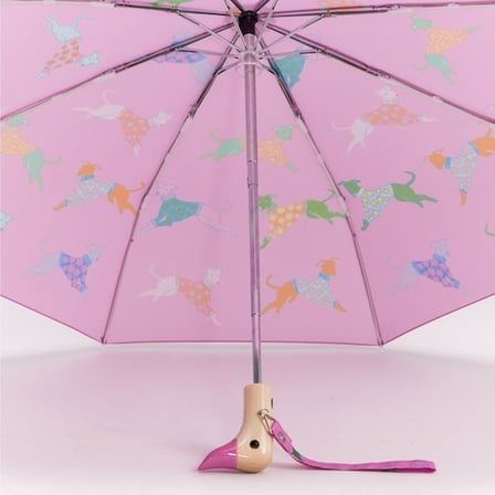 Original Duckhead Duck Kompakt Şemsiye Dogs İn Pink Cp111