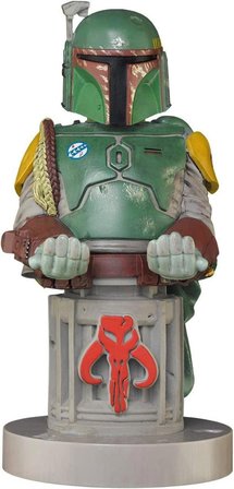 Star Wars Boba Fett Dualsense Dualshock Oyun Kolu Kablo Tutucu Telefon Uyumlu Cable Guys Lisanslı Orijinal