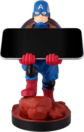 Marvel Avengers Captain America Dualsense Dualshock Pro Controller Oyun Kolu Tutucu Telefon Uyumlu Lisanslı Cable Guys