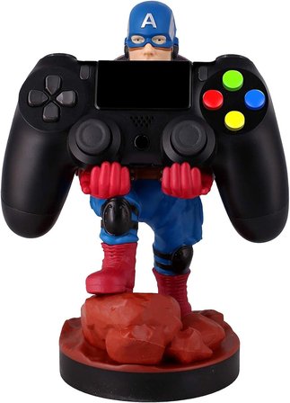 Marvel Avengers Captain America Dualsense Dualshock Pro Controller Oyun Kolu Tutucu Telefon Uyumlu Lisanslı Cable Guys