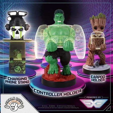 Hulk Dualsense Dualshock Oyun Kolu  Kablo Tutucu Telefon Uyumlu Cable Guys Lisanslı Orijinal