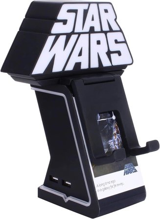 Star Wars Işıklı Stand Dualsense Dualshock Oyun Kolu Tutucu Telefon Uyumlu Cable Guys Lisanslı Orijinal