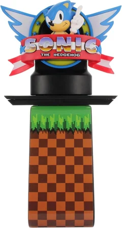 Sonic the Hedgehog Işıklı Stand Dualsense Dualshock Oyun Kolu Tutucu Telefon Uyumlu Cable Guys Lisanslı Orijinal