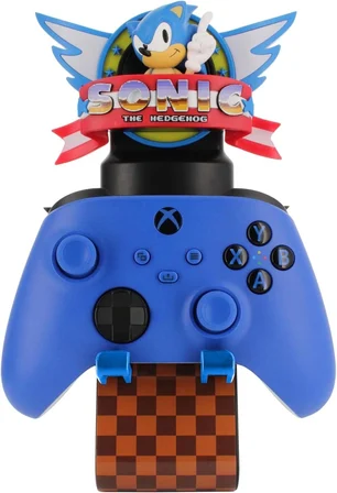 Sonic the Hedgehog Işıklı Stand Dualsense Dualshock Oyun Kolu Tutucu Telefon Uyumlu Cable Guys Lisanslı Orijinal