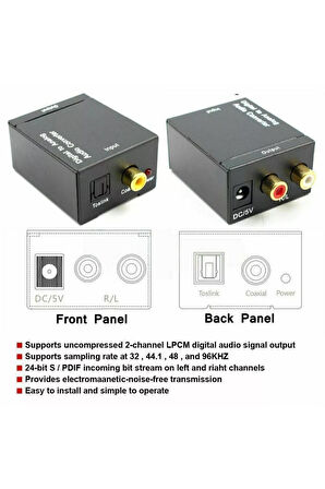 Digital to Analog HD232 Audio Converter Ses Çevirici Adaptör