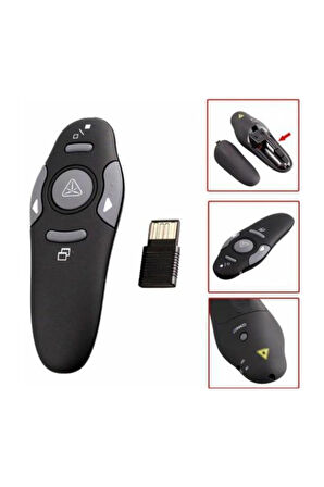 Kablosuz Lazer Sunum Kalemi , Sunum Kumandası , Laser Powerpoint 15 metre Çekim Targus Tip