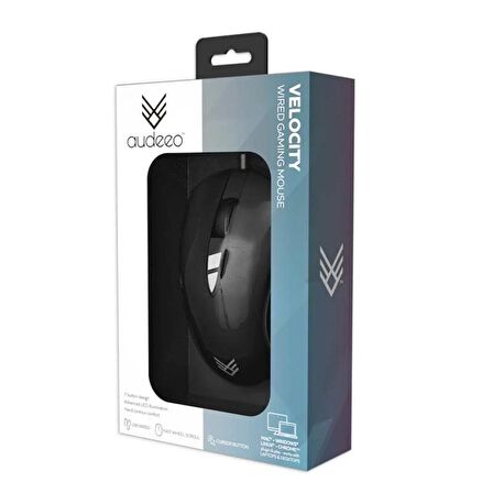 Audeeo Velocity Kablolu Gaming Oyuncu Mouse - Siyah