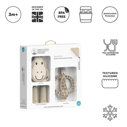 Matchstick Monkey "Ilk Dislerim" Silikon Baslangic Seti / Giraffe