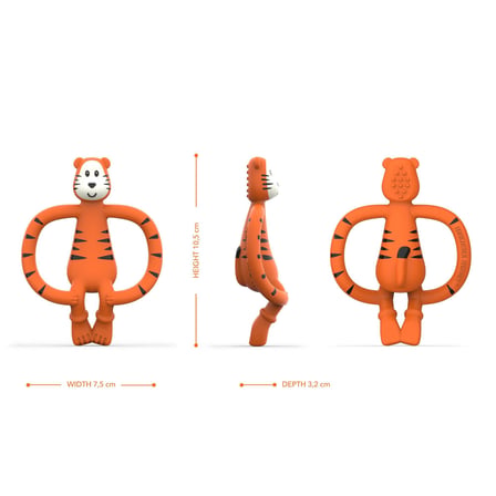 Matchstick Monkey Silikon Diş Kaşıyıcı / Teddy Tiger