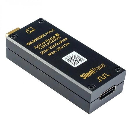 SilentPower iSilencer Max USB-C Gürültü Filtresi, USB-C Parazit Engelleyici, USB Ses Sinyali Temizleyici, Hi-Fi Aksesuar