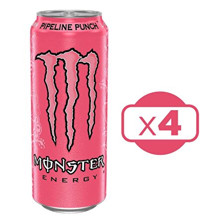 Monster Energy Enerji İçeceği 500 Ml Pipeline Punch 4 lü