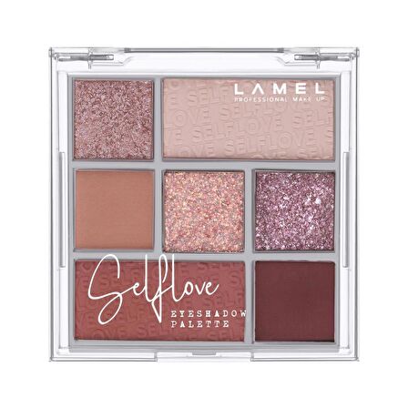 Lamel SELFLOVE Eyeshadow Göz Farı Paleti Mat,Parlak ve Sedefli Tonlar No 401