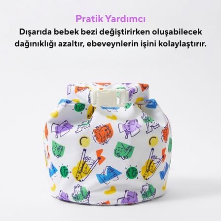 Bambino Mio Su Geçirmez Bebek Bezi Taşıma Çantası Wet Bag Bold