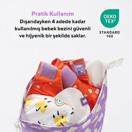Bambino Mio Su Geçirmez Bebek Bezi Taşıma Çantası Wet Bag Bold