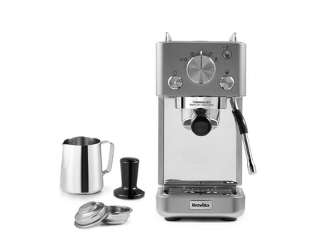 Breville Barista Slimline VCF185X-01 Manuel Espresso Makinesi - Gümüş (1415W, 15 Bar, 58 mm Portafilter)