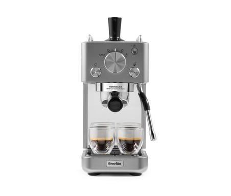Breville Barista Slimline VCF185X-01 Manuel Espresso Makinesi - Gümüş (1415W, 15 Bar, 58 mm Portafilter)
