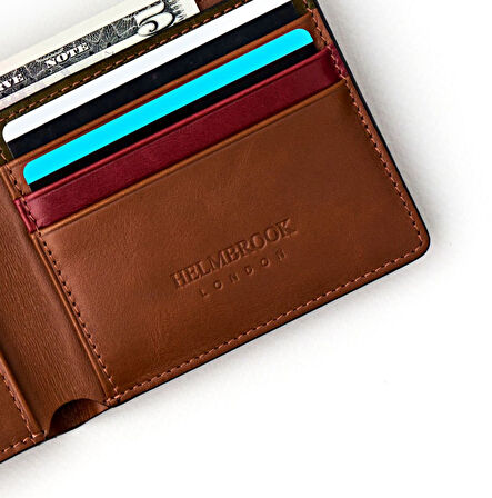 Eldridge Hakiki Deri Taba(Plus Color ) Erkek Ince Tasarım Çok Bölmeli Rfid Korumalı Cüzdan
