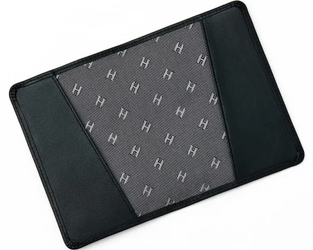 Hakiki Deri Pasaport Kılıfı RFID Korumalı Seyahat Cüzdanı Unisex Milton Siyah