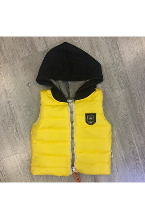 Erkek Bebek Sarı Şişme Yelekli Tıger 3'lü Takım