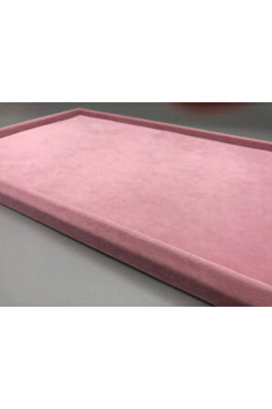 Sertex Kumaşı Pembe Takı Servis Kutu Tabla