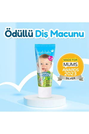Silikon Diş Fırçası ve Diş Kaşıyıcı ile Diş Macunu (İlk Ağız Bakım Seti) 0-18 Ay