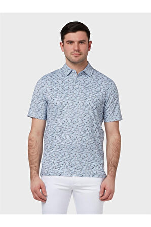 Callaway All Over Flamingo Print Polo Erkek Tshirt