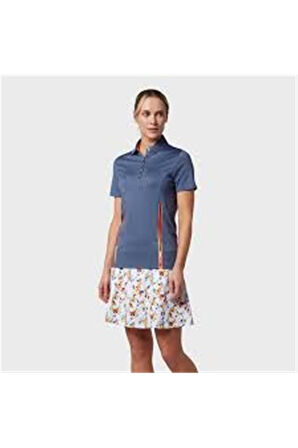 Callaway Other Ss Colorblock With Buttons Choroma Kadın Tshirt