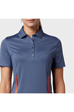 Callaway Other Ss Colorblock With Buttons Choroma Kadın Tshirt