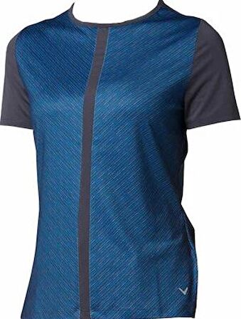 Callaway Other Ss Mitered Reflection Stripe Top Tshirt - Kadın Tshirt