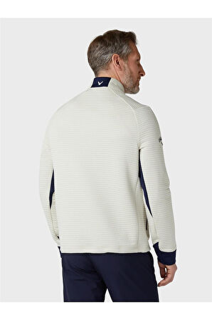 Callaway Midweight Textured 1/4 Zip Fleece Erkek Polar Kazak