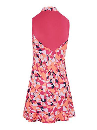 Callaway Geometric Floral W Back Kadın Elbise