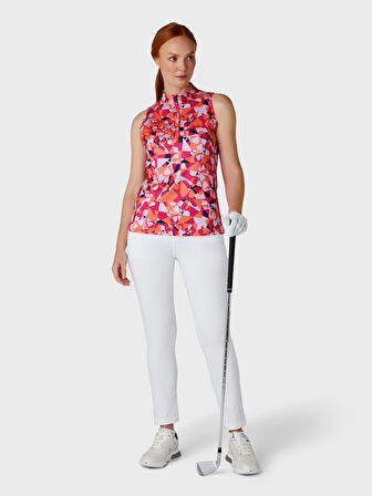 Callaway Geometric Floral SL With Kolsuz Kadın Tshirt 