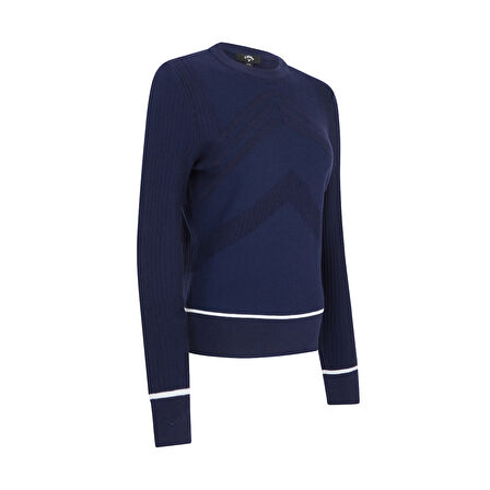 Callaway Multi-Stitch Chevron Kadın Kazak