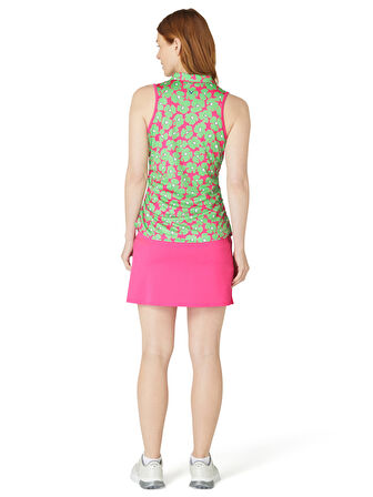 Callaway Çiçekli Kolsuz Polo Yaka Tshirt