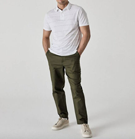 Callaway Logo Jacquard Polo Yaka Erkek Tshirt