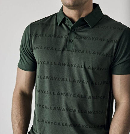 Callaway Logo Jacquard Polo Yaka Erkek Tshirt