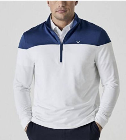 Callaway Sport LS Logo Block Yarım Fermuarlı Erkek Sweatshirt