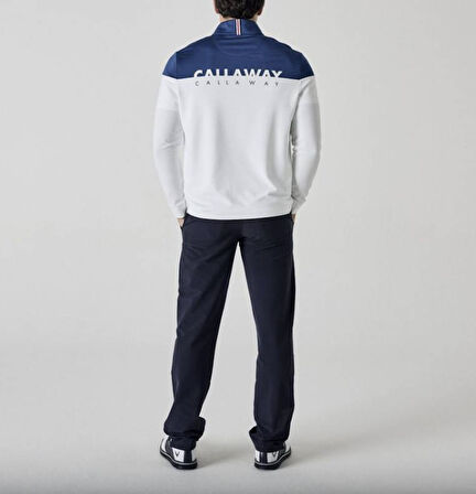 Callaway Sport LS Logo Block Yarım Fermuarlı Erkek Sweatshirt