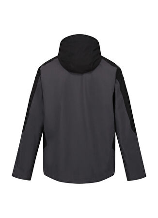 Regatta Gri - Siyah Erkek Kapüşonlu Regular Fit Mont RMP359 Wentwood VIII