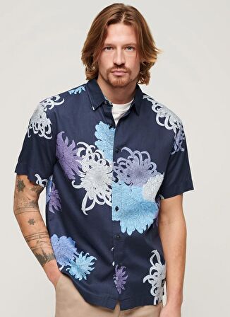 Superdry Normal Çok Renkli Desenli Erkek Gömlek M4010353A2DX_HAWAIIAN SHIRT