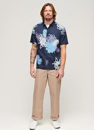 Superdry Normal Çok Renkli Desenli Erkek Gömlek M4010353A2DX_HAWAIIAN SHIRT