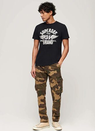 Superdry Bisiklet Yaka Baskılı Siyah Erkek T-Shirt M1011919A9RN_REWORKED CLASSICS GRAP