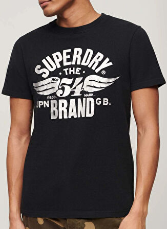 Superdry Bisiklet Yaka Baskılı Siyah Erkek T-Shirt M1011919A9RN_REWORKED CLASSICS GRAP